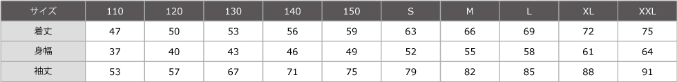 サイズ表