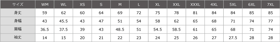 サイズ表