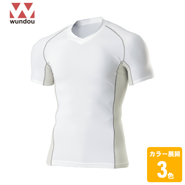 Vネックインナーシャツ半袖