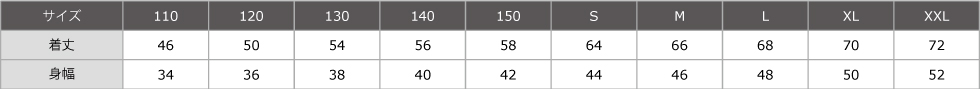 サイズ表