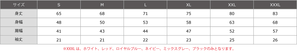 サイズ表