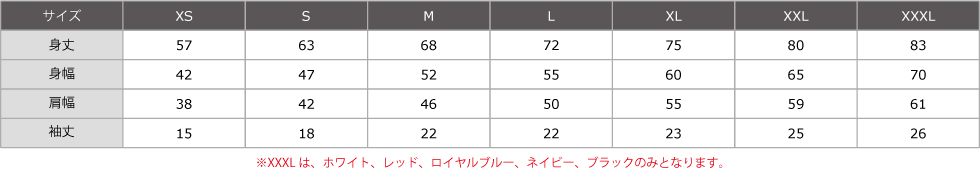 サイズ表