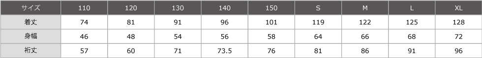 サイズ表