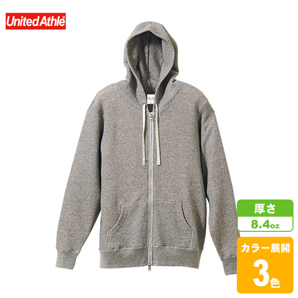 ファインフレンチテリースウェットフルジップパーカー(裏パイル)