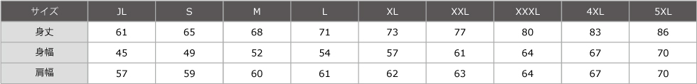 サイズ表