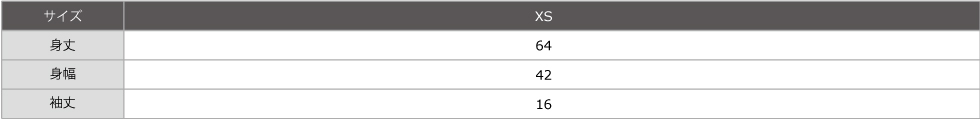 サイズ表