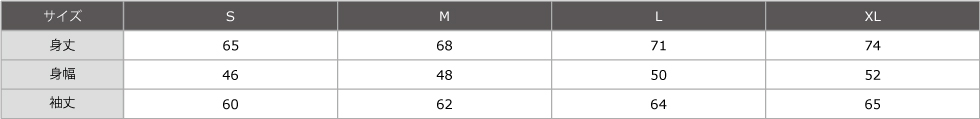 サイズ表
