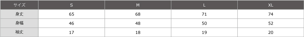 サイズ表