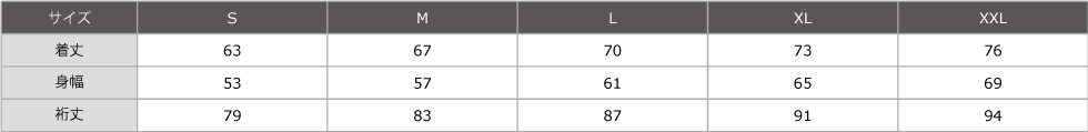 サイズ表